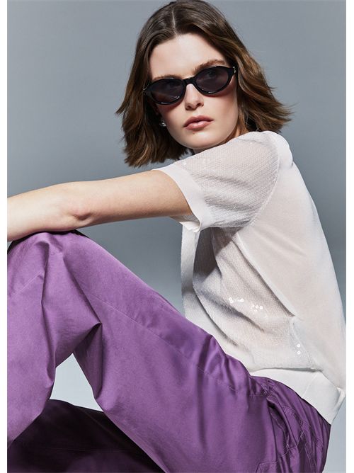 Top con paillettes LIU JO | WA6216MA68R/P9691